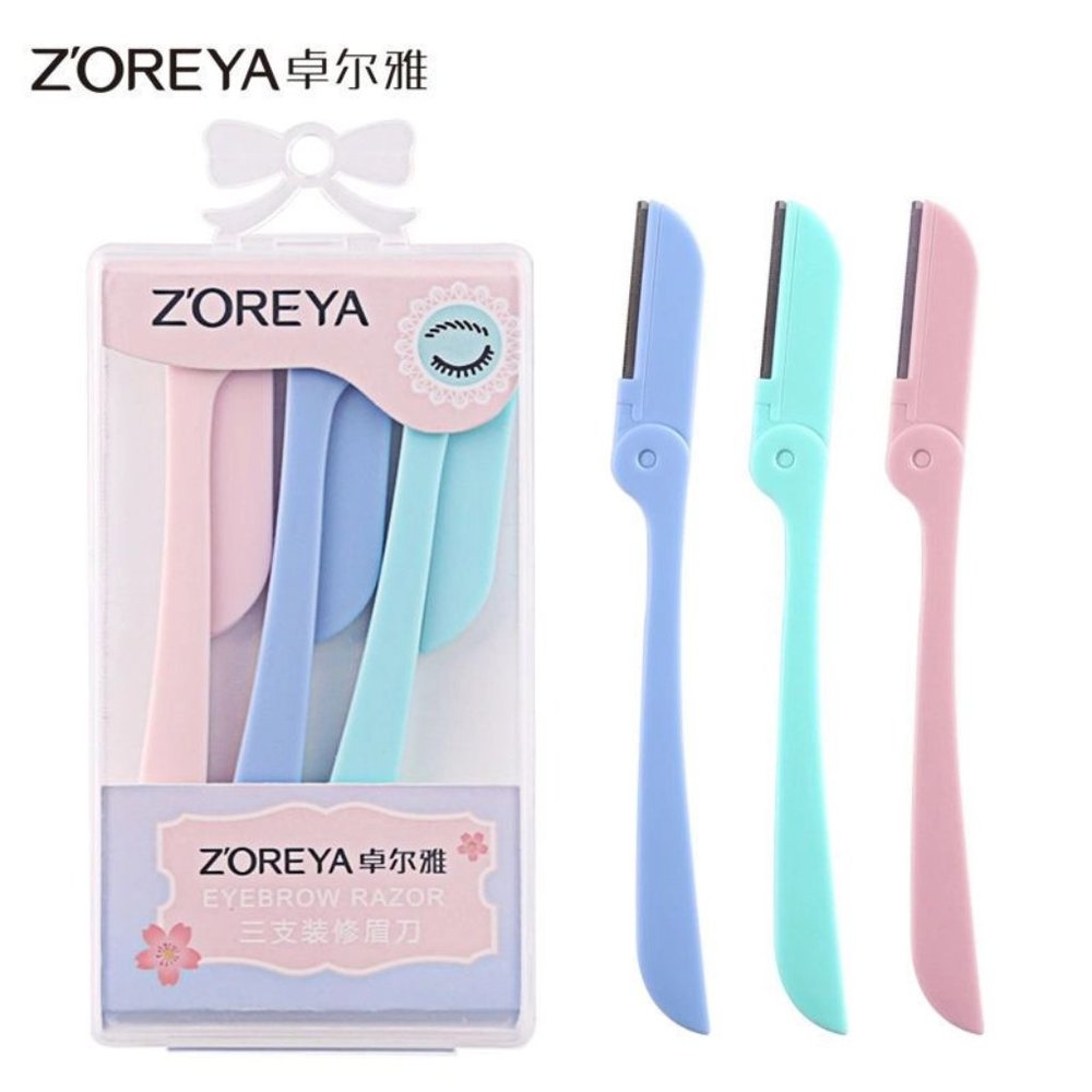 NWT! Z'Oreya Three Pastel Eyebrow/Facial Hair Razors